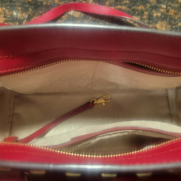 Michael Kors Red Studded Selma - Picture 3 of 6
